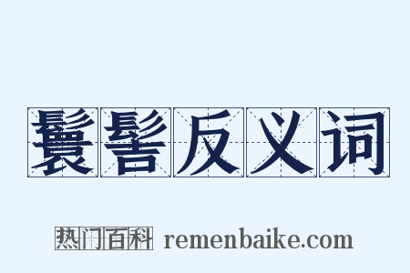 鬟髻反义词是什么意思的图片